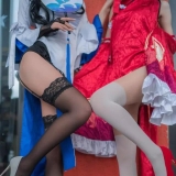 「少女前线cos」此时你的世界就是黑白丝大长腿！