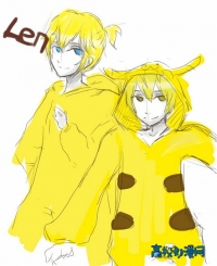 【cos正片】 Masaomi×LEN++◆◆皮卡丘◆◆+++窝门是来卖萌的（...
