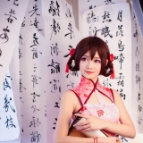 cos正片——乐正绫石榴花旗袍