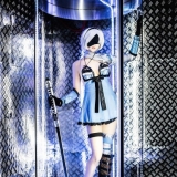 韩国小姐姐COS《尼尔》凯妮版2B：性感短裙福利满分
