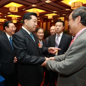 全国政协十一届四次会议期间<br>贾庆林主席