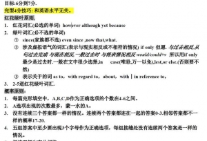 考研英语完形填空解题终极技巧（4分保底、7