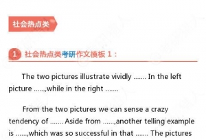 考研英语作文十大万能模板，妈妈再也不用担