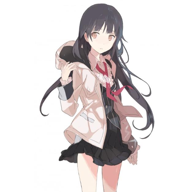 二次元卡通美图：校园风少女，喜欢多姿多彩的校园生活！