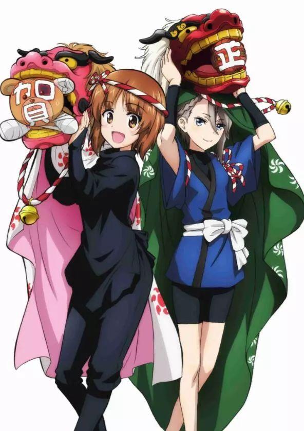 日本动画公司新年贺图，看吉卜力画的猪，骨头社的全明星