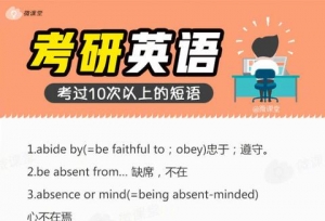 考研英语大作文通用模板：这些历年真题短语