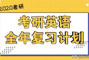 2020考研：英语全年复习计划，还有点迷茫的