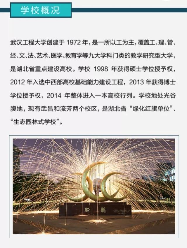 武汉工程大学2019年博士招生！
