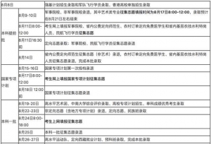 湖南省高考各批次录取时间点