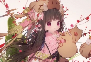 动漫中那些超美的和服少女，夜夜算一个