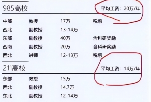 985高校副教授晒年薪，网友：公积金顶我一个月工资了......