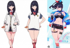 古利特人气女主宝多六花大腿的变化 完美对应了初代奥特曼的身材